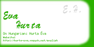 eva hurta business card